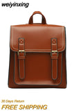 weiyinxing Backpack Female Pu Leather Bag Women&#39;s Backpack Fashion School Bag for Girl High Quality Leisure Shoulder Bag Sac A Dos