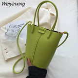 Weiyinxing 2023 New Brand Designer Handbag Messenger Bag Portable Bucket Bag High-quality Texture High-quality Leather Small Bag Women