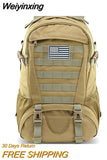 Weiyinxing Tactical Military Backpack Army Molle Assault Rucksack Outdoor Travel Hiking Rucksacks Camping Hunting Climbing Casual Bags
