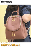 weiyinxing Fashion Women'S Leather Backpack Casual Women Backpack Bag 2023 Small Female Luxury Designer Backpacks for Teenage Girls