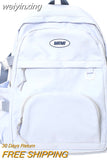 weiyinxing Women Mochila Fashion Multiple Pockets Girls Rucksack Nylon Teen Boys Bookbag Solid College Laptop Backpack Shoolbag