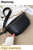 Weiyinxing Women Waist Packs White Purse Leather Fanny Letter Belt Bags Shoulder Messenger Female Wallet Fashion Chest Crossbody Bag Pouch 0409