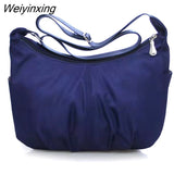 Weiyinxing New Simple Nylon Shoulder Bag Fashion Casual Large Capacity Lady Diagonal Mummy Bag