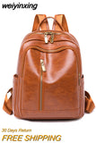weiyinxing Women's Handheld 2023 Shoulder Bags High Quality PU Leather Women's Backpack Waterproof Luxury New Designer School Bag