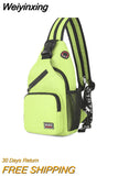 Weiyinxing Women Small Backpack 2023 Casual Girls Chest Bag with Earphone Hole Travel Backpack Multi-Functional Rucksacks Mochila Mujer