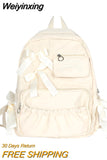Weiyinxing Fashion Backpack Canvas Women Backpack Anti-theft Shoulder Bags New School Bag For Teenager Girls School Backapck Female