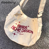 Weiyinxing Retro Large Capacity Embroidered Canvas Bag Shoulder Bag Women's Bag Tote Commuter Bag Crossbody Bags for Women