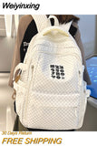 Weiyinxing Woman Backpack Schoolbag for Teenage Girls Boys Female Large Capacity Rucksack High Quality School Bag Mochila Student Sac