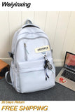 Weiyinxing 2023 Women Backpack Female Waterproof Nylon Travel Bag Large Capacity Kawaii Schoolbag For Teenage Girl Boy Student Bookbag