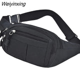Weiyinxing Men Women Waist Bag Casual Fanny Pack Purse Large Phone Belt Bag Pouch Canvas Outdoor Travel Phone Bag Banana Hip Bags