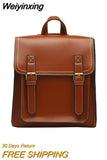 Weiyinxing Backpack Female Pu Leather Bag Women's Backpack Fashion School Bag for Girls High Quality Leisure Shoulder Bag Sac A Dos