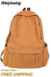Weiyinxing Men Women Green Canvas Vintage School Bag Female Male Retro College Backpack Travel Girl Boy Teenager Book Cool Lady Bag