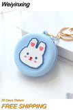 Weiyinxing Silicone Wallet Cartoon Printing Children Cute Round Shaped Small Zero Purses Korean Style Coin Key Storage Bag Mini Handbag