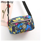 Weiyinxing Cloth Women's Crossbody Bag 2023 Cloth Casual Backpack Messenger Nylon Canvas Bag Shoulder Middle-aged Mother Handbag