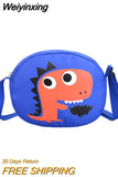 Weiyinxing Nylon Baby Girls Messenger Bags Lovely Rainbow Boys Kids Travel Small Wallet Handbags Cute Tiger Children Shoulder Bag