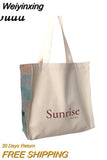 Weiyinxing Original Fashion Women Bags Casual Style Female Shopping Bag Simple Ladies Handbags Canvas Tote For Girls Sweet Handbag
