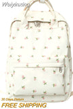 Weiyinxing Floral Laptop Student Bag Trendy Girl Print Cute Travel Book Backpack Fashion New Lady College Backpack Women School Bags
