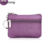 Weiyinxing New Women Genuine Leather Coin Purse Female Wallets Women Zipper Coin Purses Children Storage Pocket Bags Pouch #C