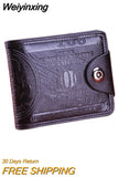 Weiyinxing Men Wallet 2023 Dollar Price Wallet Casual Clutch Money Purse Bag Credit Card Holder Fashion New billetera hombre