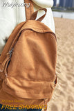 Weiyinxing Male Travel Canvas Lady Brown Trendy Book Bags Cool Women Men Vintage College Backpack Girl Boy Laptop School Bag female