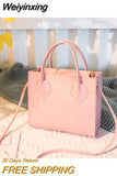 Weiyinxing Handbags Women Soft Pu Leather One Shoulder Bag Lady' Retro Alligator Pattern Crossbody Bag High-capacity Popular Design