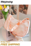 Weiyinxing Wind Lady' Handbag 2023 New Japanese Style One Shoulder Bag Chic Ancient Fashion Girl Nylon Armpit Bag Simple Versatile