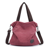 Weiyinxing Version Of Leisure Simple Literary Canvas Bag Women's Handbag Single Shoulder Cross-Body Bag Sen Women's Students Canvas Bag Bag