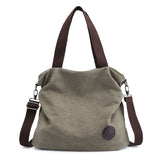 Weiyinxing Version Of Leisure Simple Literary Canvas Bag Women's Handbag Single Shoulder Cross-Body Bag Sen Women's Students Canvas Bag Bag