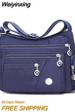 Weiyinxing Shoulder Messenger Bag Women Fashion Waterproof Nylon Oxford Crossbody Bag High Quality Messenger Handbags Travel Wallet