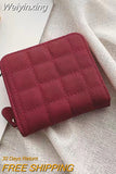 Weiyinxing Women's Short Wallet 2023 Korean Version Mini Wallet Lady Fashion Purse Short Zipper Cute Zero Wallet Student Embroidered Wallet