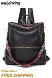 weiyinxing Women Backpacks High Quality Leather Backpack Fashion School Bags Ladies Bagpack Designer Large Capacity Travel Backpacks