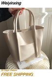 Weiyinxing Women HandBag New 2023 Spring One Shoulder Armpit Bag European American Wind Large Capacity Retro Bucket Shaped Tote Bag