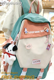 Weiyinxing Badge Kawaii Women Waterproof Laptop Book SchoolBag Girl Nylon Student Backpack Fashion Female Travel College Backpack Cute