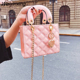 Weiyinxing Bags For Women Plaid Jelly Bag Candy Color Flap Mini Designed Ladies Shoulder Chain Tote Messenger Crossbody HandBag 2023