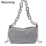 Weiyinxing Diamond Design Small Crossbody Messenger Bags for Women 2023 Summer Trend Luxury Fashion Travel Shoulder Handbags Purses