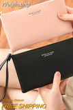 Weiyinxing Wallet New Short Style Korean Version Simple Pure Color Coin Purse Large Capacity Card Pack Women's Handbag Fashion