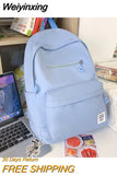 Weiyinxing New Simple Design Woman Backpack School Bag For Teenage Girls Boys Casual Travel Rucksack College Students Mochila