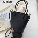 Weiyinxing 2023 New Brand Designer Handbag Messenger Bag Portable Bucket Bag High-quality Texture High-quality Leather Small Bag Women