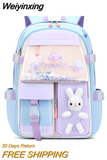 Weiyinxing Backpack For Girl School Primary Bags Children Backpacks Large Capacity Bag Waterproof Multiple Pockets Schoolbags