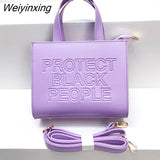Weiyinxing Bag 2023 Designer Ladies Shopping Crossbody Purse And Handbag Luxury PU Leather Protect Black People Shoulder Bag For Women