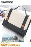 Weiyinxing One Shoulder Bag 2023 Lady HandBag Crossbody Bag Fashion Color Contrast Small Square Bag Fresh Sweet Girl's Style Multicolor