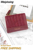 Weiyinxing Crocodile Pattern Women's Wallet PU Leather Purse Card Coin Handbags Female Multi-pocket Pouch Lady Shopping Purse