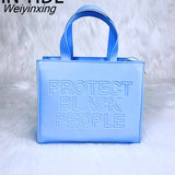 Weiyinxing Bag 2023 Designer Ladies Shopping Crossbody Purse And Handbag Luxury PU Leather Protect Black People Shoulder Bag For Women