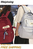 Weiyinxing 2023 Women Backpack Female Waterproof Nylon Travel Bag Large Capacity Kawaii Schoolbag For Teenage Girl Boy Student Bookbag
