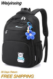 Weiyinxing Quality Woman Backpack Fashion Schoolbag For teenage Girls boys Multi-pocket Rucksack 2023 New