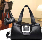 Weiyinxing Luxury Handbag Women PU Leather Handle Bag Designer Shoulder Bags Brands Crossbody Bags Elegant Messenger Pouch