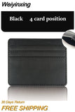 Weiyinxing Pu Leather ID Card Holder Candy Color Bank Credit Card Box Multi Slot Slim Card Case Wallet Women Men Business Card Cover