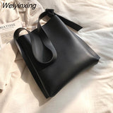 Weiyinxing Fall Trend Shoulder Bag For Women Large Capacity Soft PU Leather Rectangular Tote Luxury Brand Designer Lady Messenger Bag