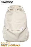Weiyinxing Kawaii College Bag Cotton Fabric Student Women Backpacks Cool Teenage Girl School Bag Cute Ladies Fashion Backpack Trendy