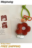 Weiyinxing Flower Pendant Bag Accessories Women Handbag Decoration Creative Keychain Pendants Girls Bag Hanging Ornament Charm Gift